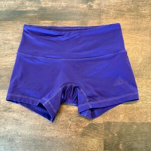 Adidas Deep Purple High-Waist Shorts